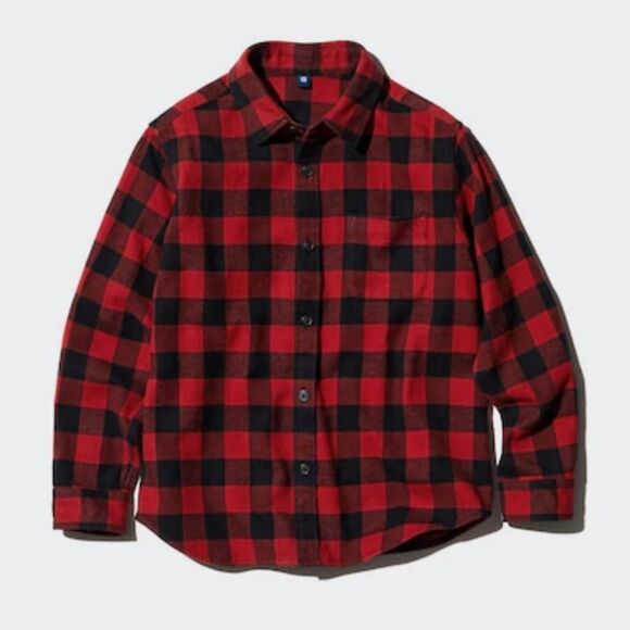 Men's Classic Red and Black Flannel Checkered Shirt Sz Medium - Picture 2 of 3